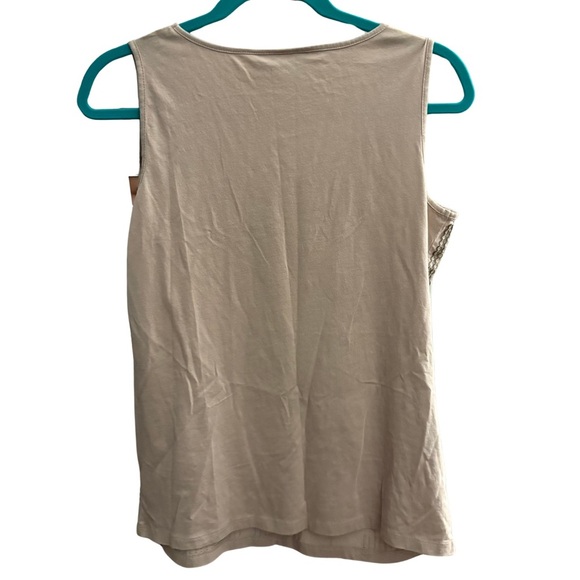 Dana Buchman Tan Sequin Embellished Tank Top - Picture 5 of 5